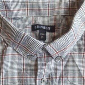 Express Button-down Men's Plaid Shirt Size Medium